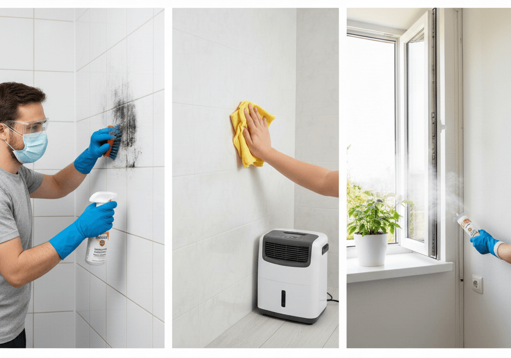 Mucegai pe perete în apartament